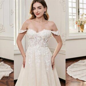 Darius Cordell - WT4861 - strapless lace a-line wedding gown